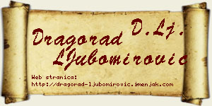 Dragorad LJubomirović vizit kartica